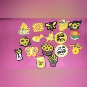 Sunflower croc charms